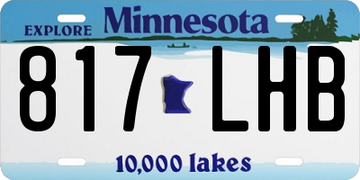 MN license plate 817LHB