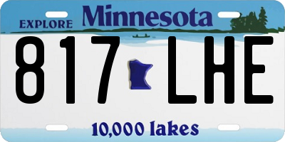 MN license plate 817LHE