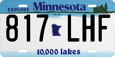MN license plate 817LHF