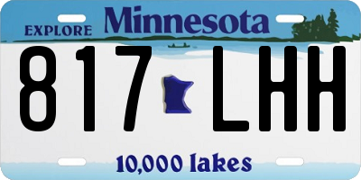 MN license plate 817LHH