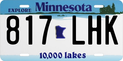 MN license plate 817LHK