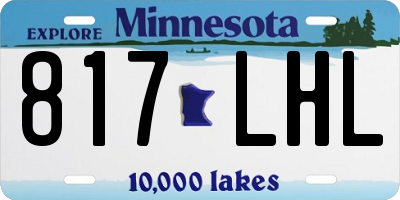 MN license plate 817LHL