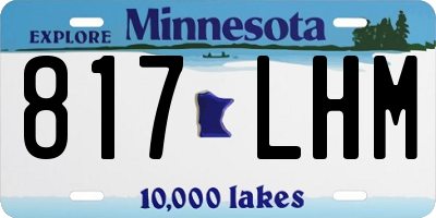 MN license plate 817LHM