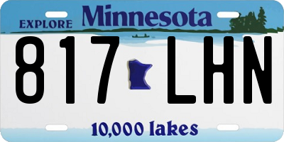 MN license plate 817LHN
