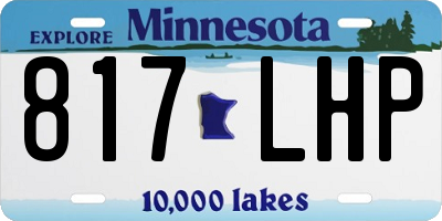 MN license plate 817LHP