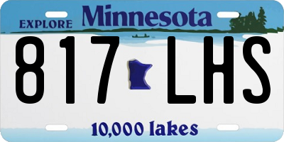 MN license plate 817LHS