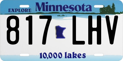 MN license plate 817LHV