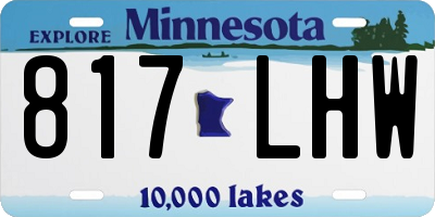 MN license plate 817LHW