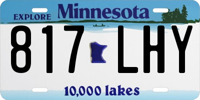 MN license plate 817LHY