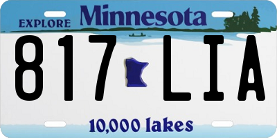 MN license plate 817LIA
