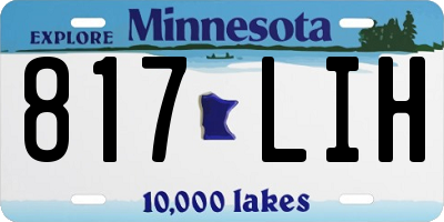 MN license plate 817LIH