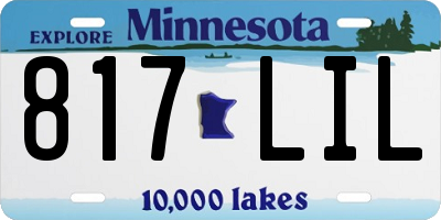 MN license plate 817LIL