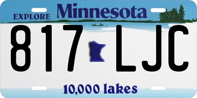 MN license plate 817LJC