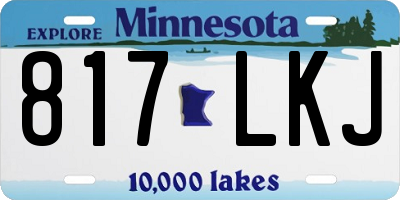 MN license plate 817LKJ