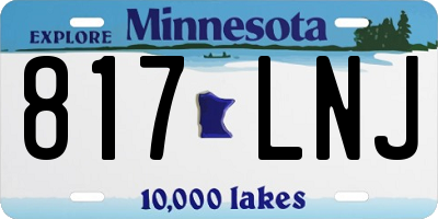 MN license plate 817LNJ
