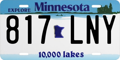 MN license plate 817LNY