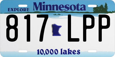 MN license plate 817LPP