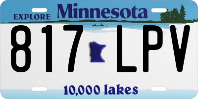 MN license plate 817LPV