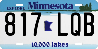 MN license plate 817LQB