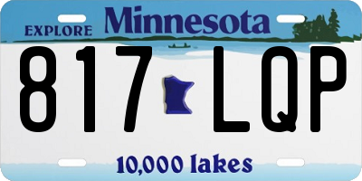 MN license plate 817LQP
