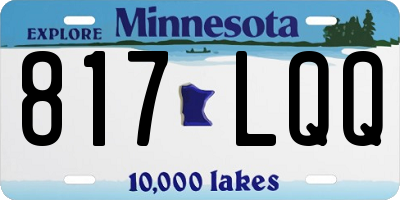 MN license plate 817LQQ