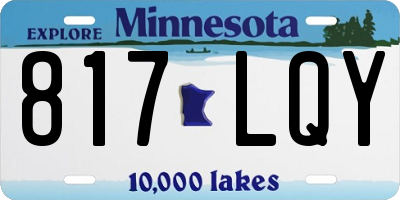 MN license plate 817LQY