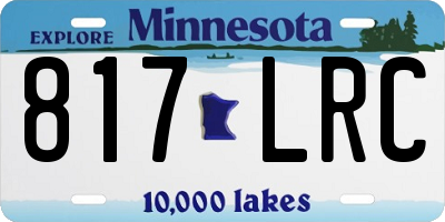 MN license plate 817LRC