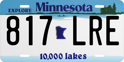 MN license plate 817LRE