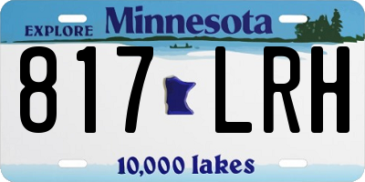 MN license plate 817LRH