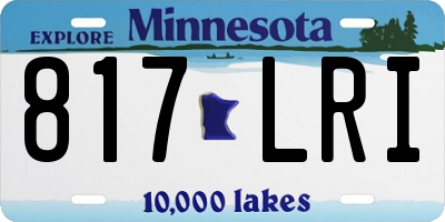 MN license plate 817LRI
