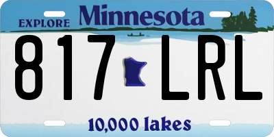 MN license plate 817LRL