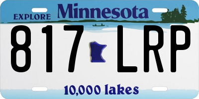 MN license plate 817LRP