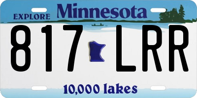 MN license plate 817LRR