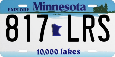 MN license plate 817LRS