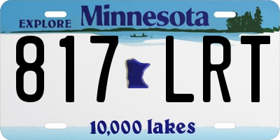 MN license plate 817LRT