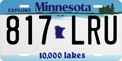 MN license plate 817LRU