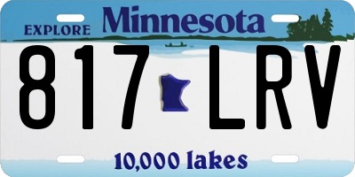 MN license plate 817LRV