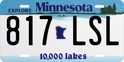 MN license plate 817LSL