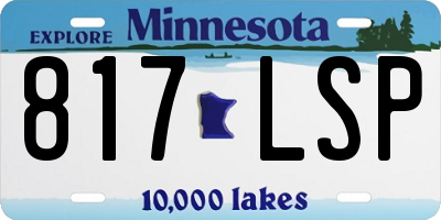 MN license plate 817LSP