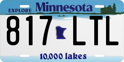 MN license plate 817LTL