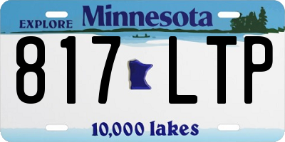 MN license plate 817LTP
