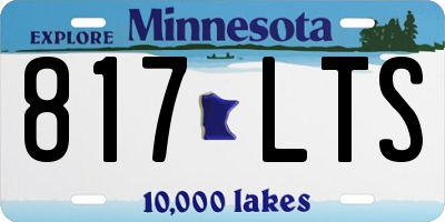MN license plate 817LTS