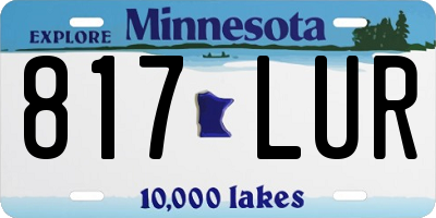 MN license plate 817LUR