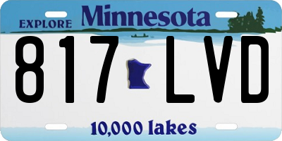 MN license plate 817LVD