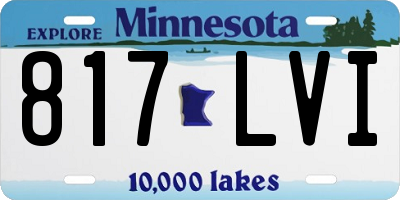 MN license plate 817LVI
