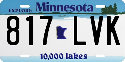 MN license plate 817LVK
