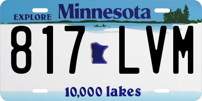 MN license plate 817LVM