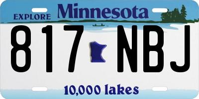 MN license plate 817NBJ