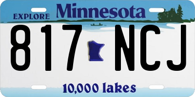 MN license plate 817NCJ