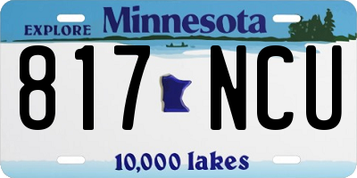 MN license plate 817NCU